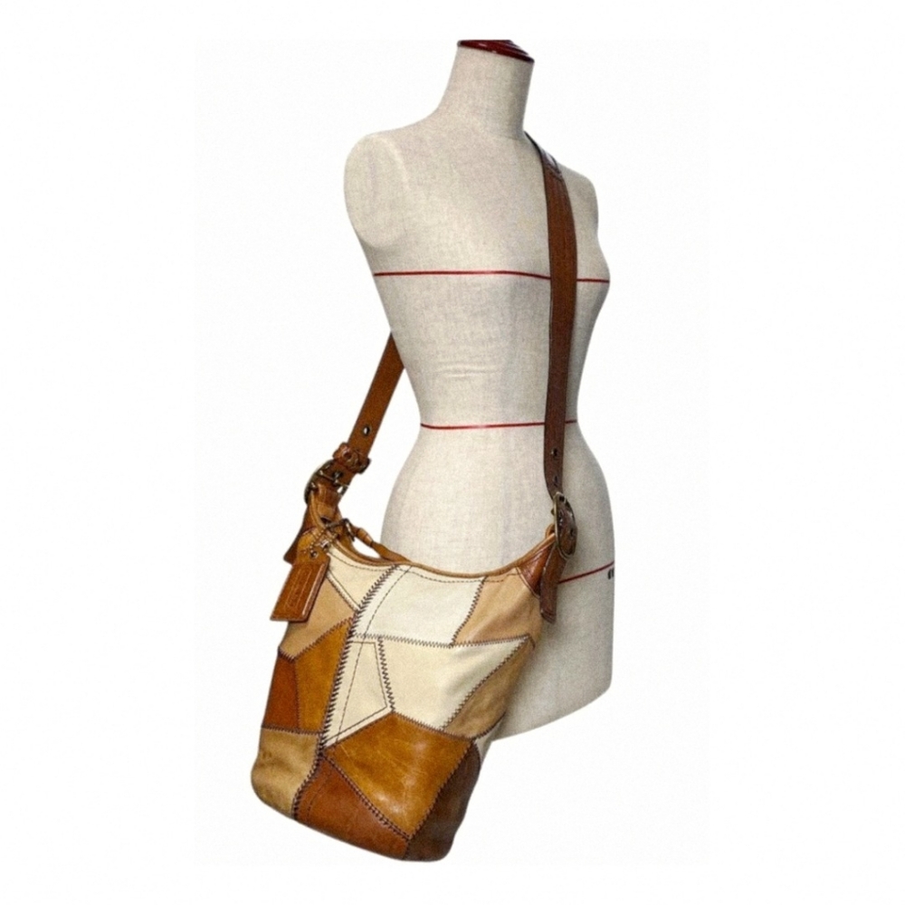 Coach 11462 Bleecker Ltd Ed #153 of #400 Vachetta Leather Patchwork Bucket Bag